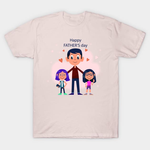 father's day gift  - happy father's day T-Shirt by Spring Moon